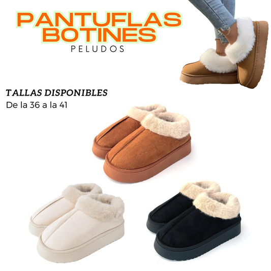PANTUFLA BOTIN ZAPATO PELUDO-NAGADA